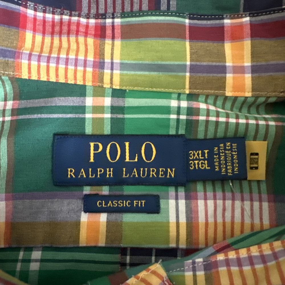 Polo Ralph Lauren Men's Classic Multi Color LS Button Down Shirt Preppy Size 3LT - Picture 6 of 11